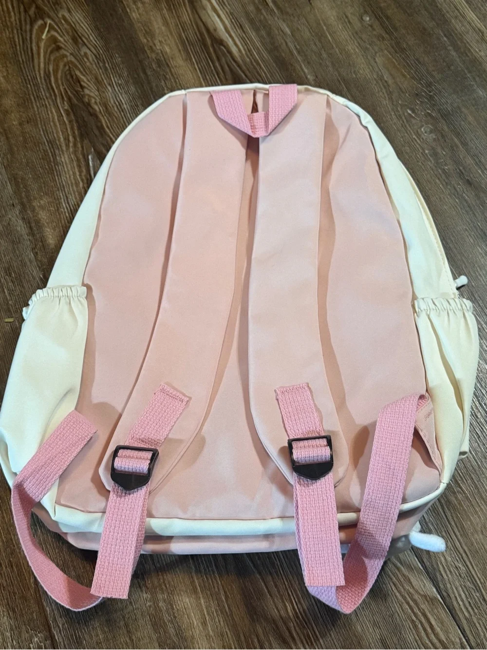 Pink Kids Backpack with Plush Charm